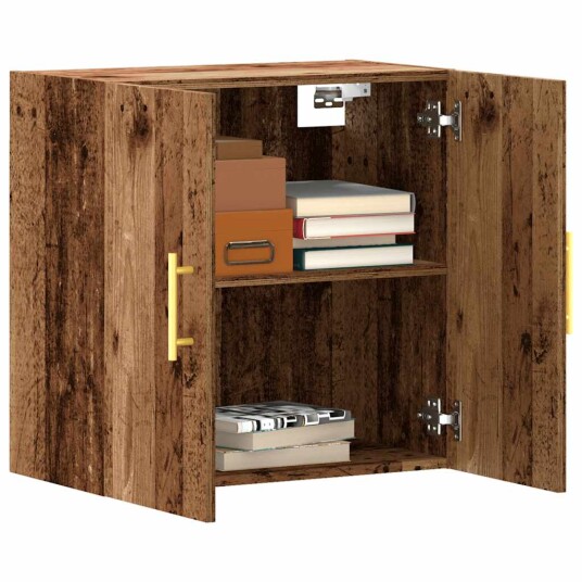 Veggskap gammelt tre 60x31x60 cm konstruert tre 8721158445414