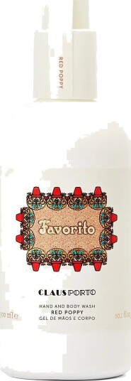 Claus Porto Favorito Red Poppy Hand & Body Wash Red 300 ML Claus Porto Favorito Red Poppy Hand & Body Wash Red 300 ML