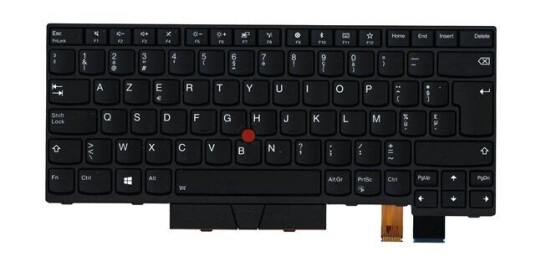 Lenovo Chicony - Brbart tastatur - til utskifting - Belgisk - Svart