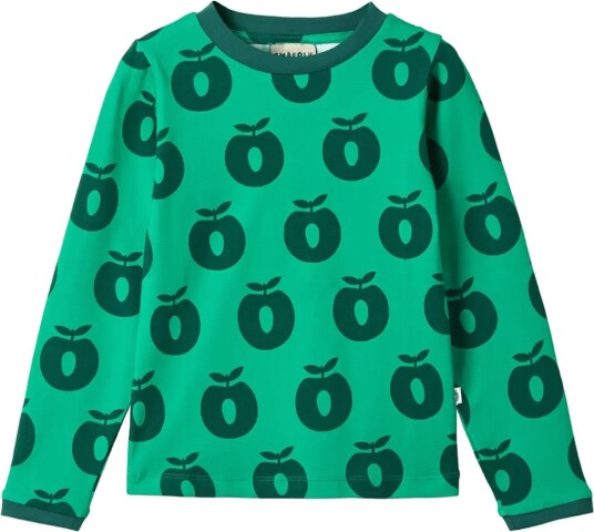 Småfolk | Elstar Long Sleeved Top With Apples | 110 116