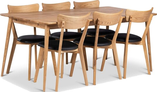 Spisegruppe Stenexpo Alborg med 6 Växjö Stoler Spisegruppe Stenexpo Alborg med 6 Växjö Stoler
