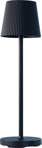 LumenLight Lucca oppladbar bordlampe sort