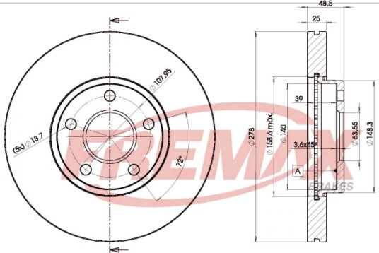 Bremseskive FREMAX BD-3963