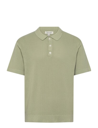 Casual Friday Cfisaksson Ss Polo Knit Khaki green M
