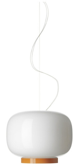 Foscarini - Chouchin 1 Reverse Pendel Hvit/Orange Foscarini - Chouchin 1 Reverse Pendel Hvit/Orange