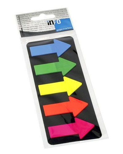 Bokmerke Info ¨Big Arrow¨ 25X45mm ass