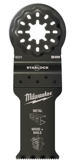 Milwaukee SL BIM WM28X47 Stikksagsklinger 28 x 47 mm Starlock 1-pakning Maskintilbehør & forbruk