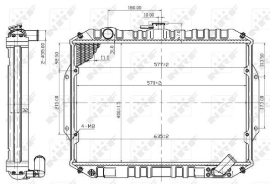 Radiator NRF 503486 Radiator NRF 503486