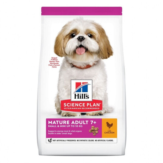 Hill's Science Plan Mature 7+ Hundefôr med Kylling 3 kg for Små og Miniatyrhunder Hill's Science Plan Mature 7+ Hundefôr med Kylling 3 kg for Små og Miniatyrhunder