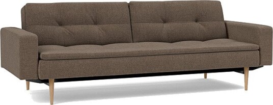 Sovesofa Dublexo med Armlener & Lys Styletto ben B 6001226