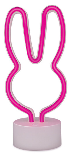 Forever Light FSC 10 Neon LED Bordlampe USB C Rosa Kanin
