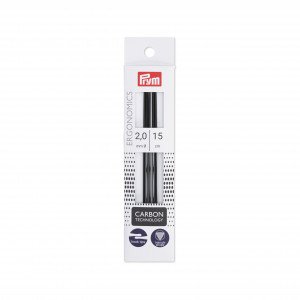 Prym Ergonomics Strømpepinne Carbon 15cm 2,00mm