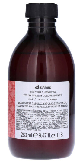 Davines Alchemic Rød Sjampo 280 ml for Farget Hår - Fargebeskyttelse og Fuktighet