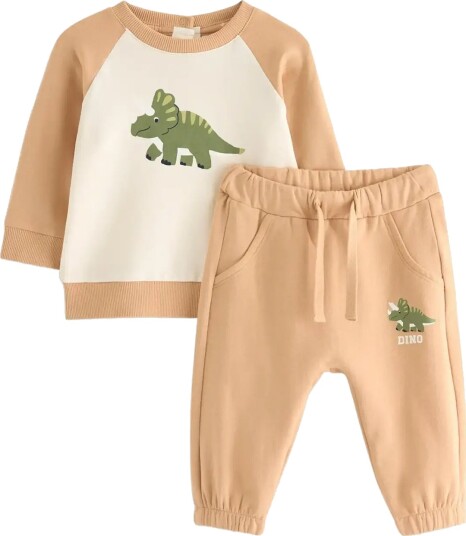 Lindex Set With Sweater And Joggers Beige 62