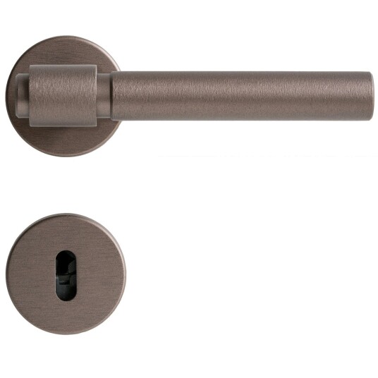 Beslag Design Helix 200 Plain Door Handle Dark Bronze