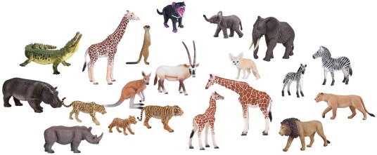 Mojo Fun Ville Dyr Fra Savannen 20 Figurer