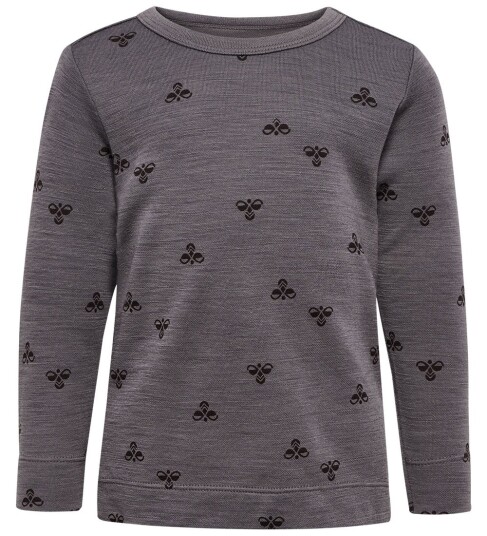 Hummel Charcoal Gray Mini Ull T-Shirt L/S 80 Hummel Charcoal Gray Mini Ull T-Shirt L/S 80