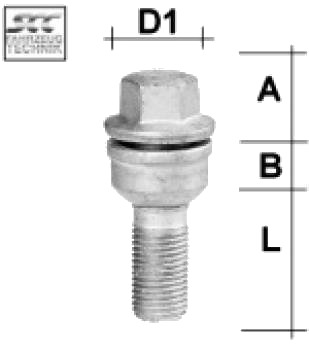 Hjulbolt SCC Fahrzeugtechnik V1415KU30A