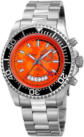 Akribos XXIV Herreklokke AK955SSOR Orange/Stål Ø44 mm