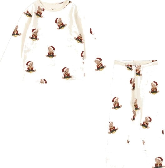 Konges Sløjd Pysjamas   2 Deler   Teddy Bear   Konges Sløjd   1½ år (86)   2 delt nattøy Beige Brun Rød