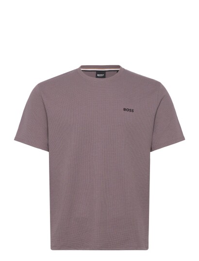 BOSS Waffle T Shirt Purple XXL