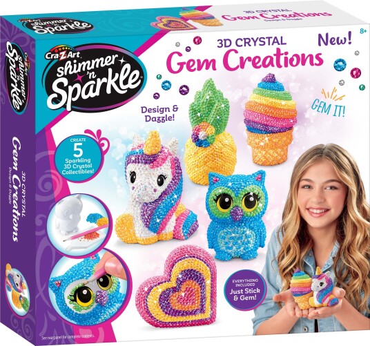 Shimmer n' Sparkle 3D Crystal Gem Creations DIY-sett