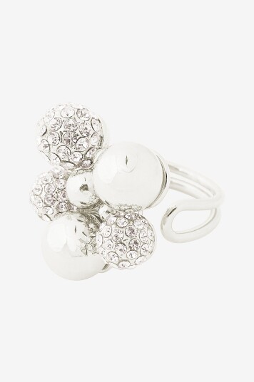 IOAKU Ring Berry Sparkle Maxi Ring Sølv