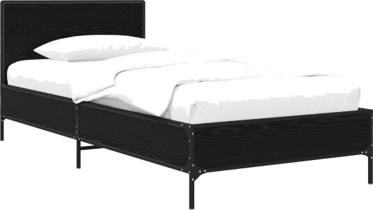  Sengestamme med hodegatt Svart eik 80 x 200 cm Konstruert tre