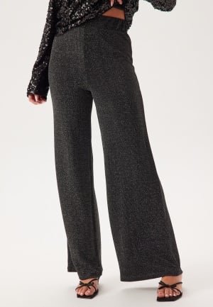 Pieces Pclina Hw Wide Pants Black M