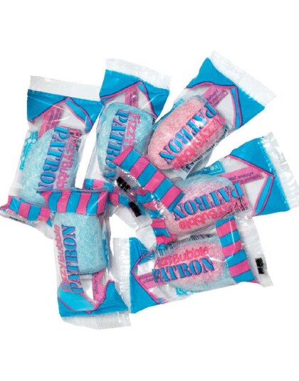 1 stk Fizzy Bubble Patron / Surt Sukkertøy med Fruksmak og Pulver Kjerne