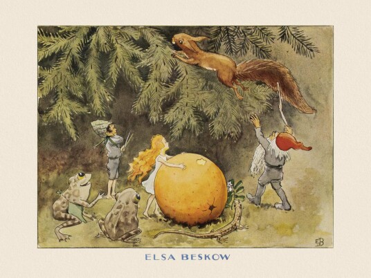 Plakat   Elsa Beskow Kunstverk