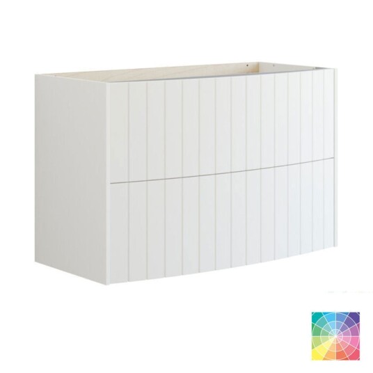 Dansani Inzo Vintage Rillet Servantskap Buet NCS Farge / 100cm