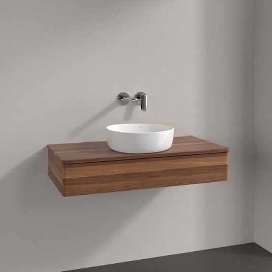 Villeroy & Boch  Antao Servantskap med 1 skuff 100x50x19 cm u/lys Valnøtt