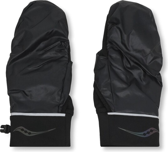 Saucony Hurricane Convertible Mitt BLACK M Saucony Hurricane Convertible Mitt BLACK M