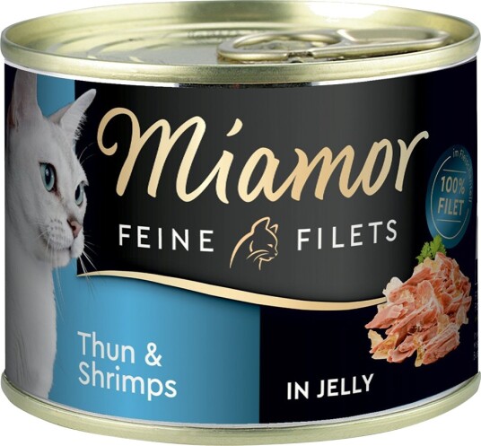 Miamor Våtfôr Fine Fileter Tunfisk & Reker I Gelé 12 X 185 G Miamor Våtfôr Fine Fileter Tunfisk & Reker I Gelé 12 X 185 G