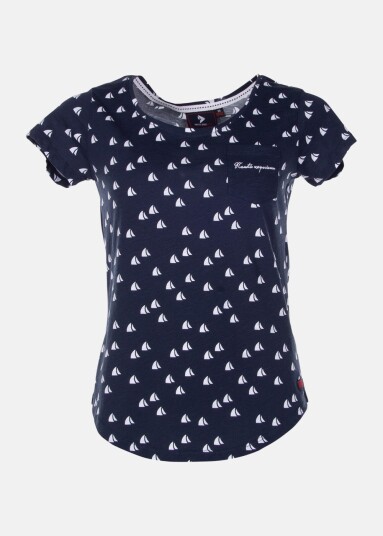 Nautic Experience Sailing Tee W Navy 38 T-Shirts