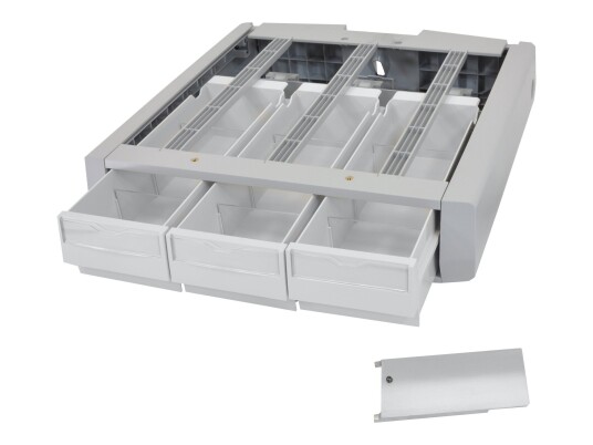 Ergotron StyleView Supplemental Storage Drawer, Triple monteringskomponent - grå, hvit