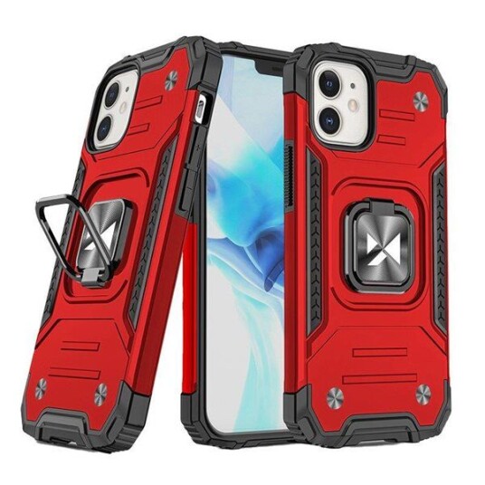 Wozinsky Ring Armor case for iPhone 14 armored cover Red