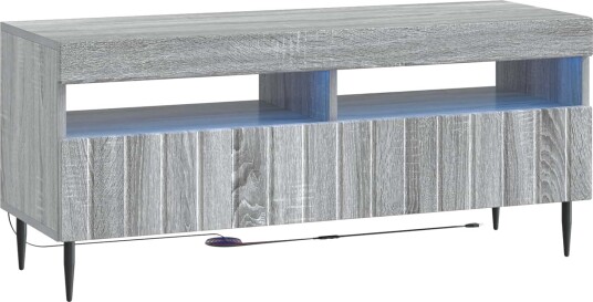 vidaXL LED TV skap Grå Sonoma Konstruert tre