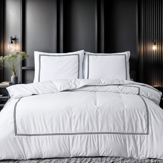 Indusia Design Sengesett Brata White 140x200/220 / Micropercal