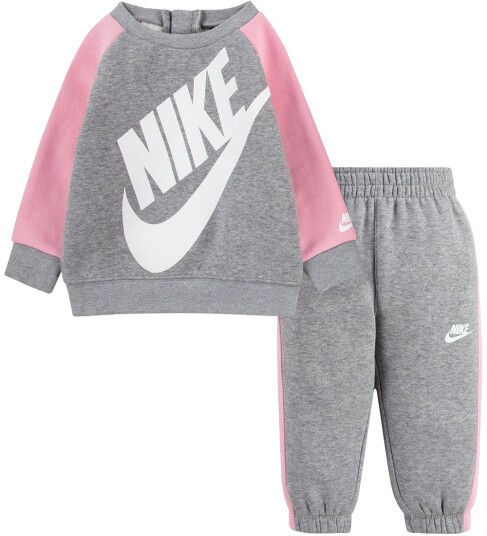 Nike Joggedress   Grå Melert/Rosa m. Hvit   Nike   5 år (110)   Joggedress