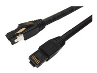 MicroConnect - Koblingskabel - RJ-45 (hann) til RJ-45 (hann) - 7.5 m - S/FTP - CAT 8.1 - halogenfri, uten hindringer - svart