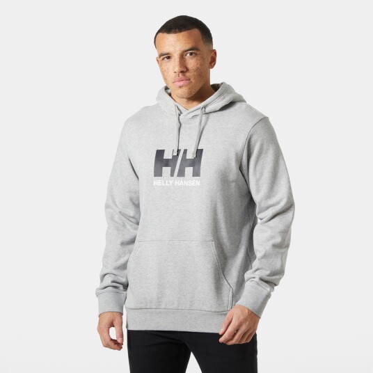 Helly Hansen HH Logo Hoodie Herre Grå L
