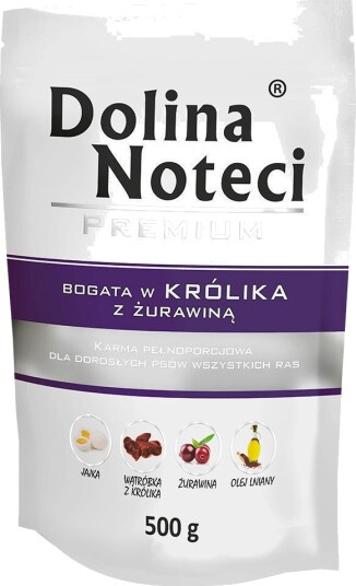 Dolina Noteci Våtfôr Premium I Rik På Kanin Med Tranebær 20 X 500 G