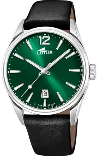 Lotus Herreklokke 18693/4 Classic Grønn/Lær Ø42 mm