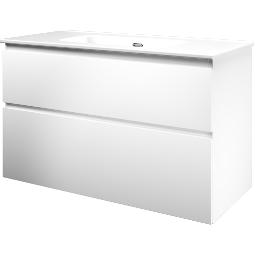 Sanibell Proline møbelpakke 101x46 cm matt hvit Sanibell Proline møbelpakke 101x46 cm matt hvit