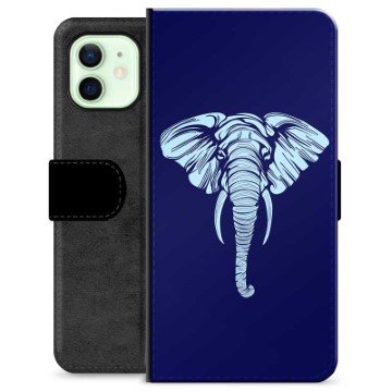iPhone 12 Premium Lommebok-deksel Elefant