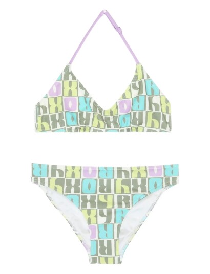 Roxy Letter Up Tri Bra Set Multi/patterned 176