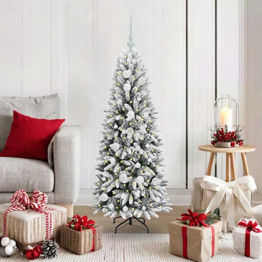  Kunstig juletre Hvit 53 x 53 x 120 cm PVC plast stål og PE