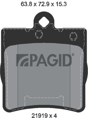 PAGID T1198N Bremseklosser